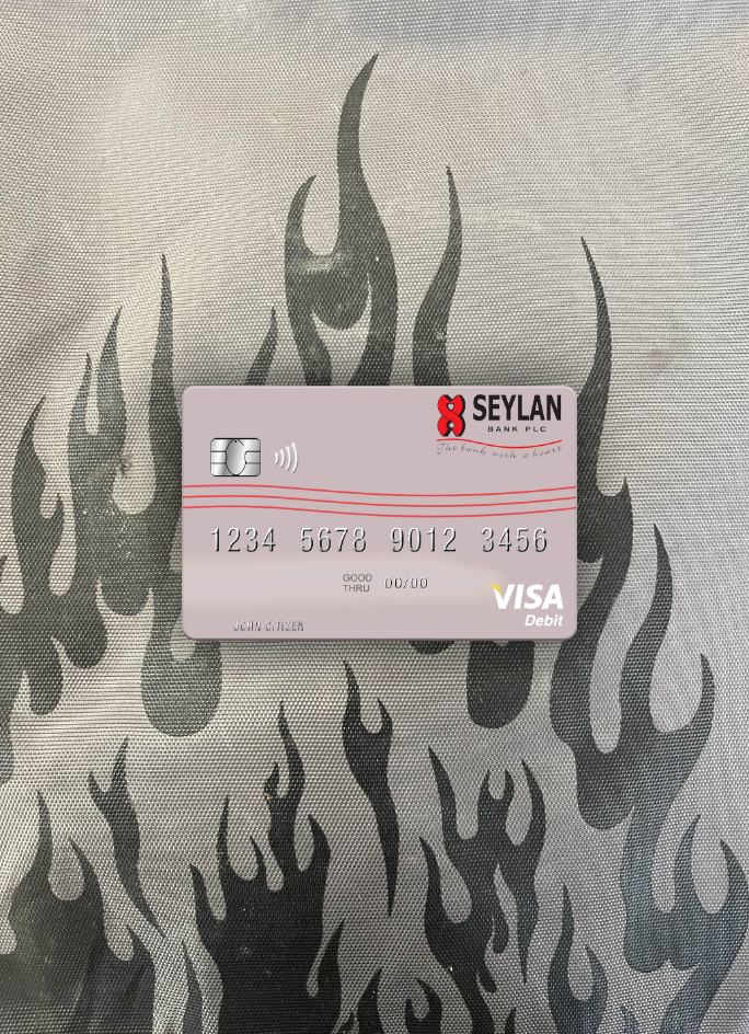 Download Sri Lanka Seylan Bank Plc visa debit card photolook front Photoshop template